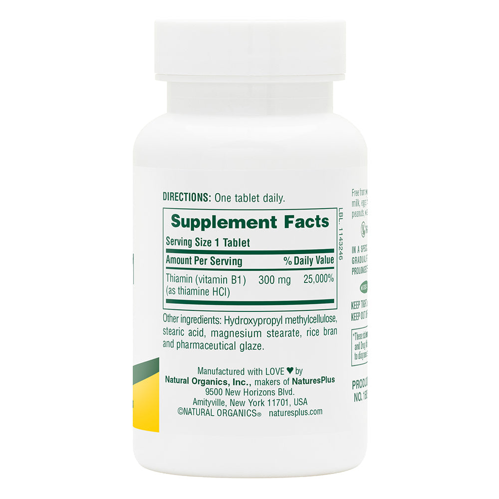 NaturesPlus, Vitamin B1 300 mg