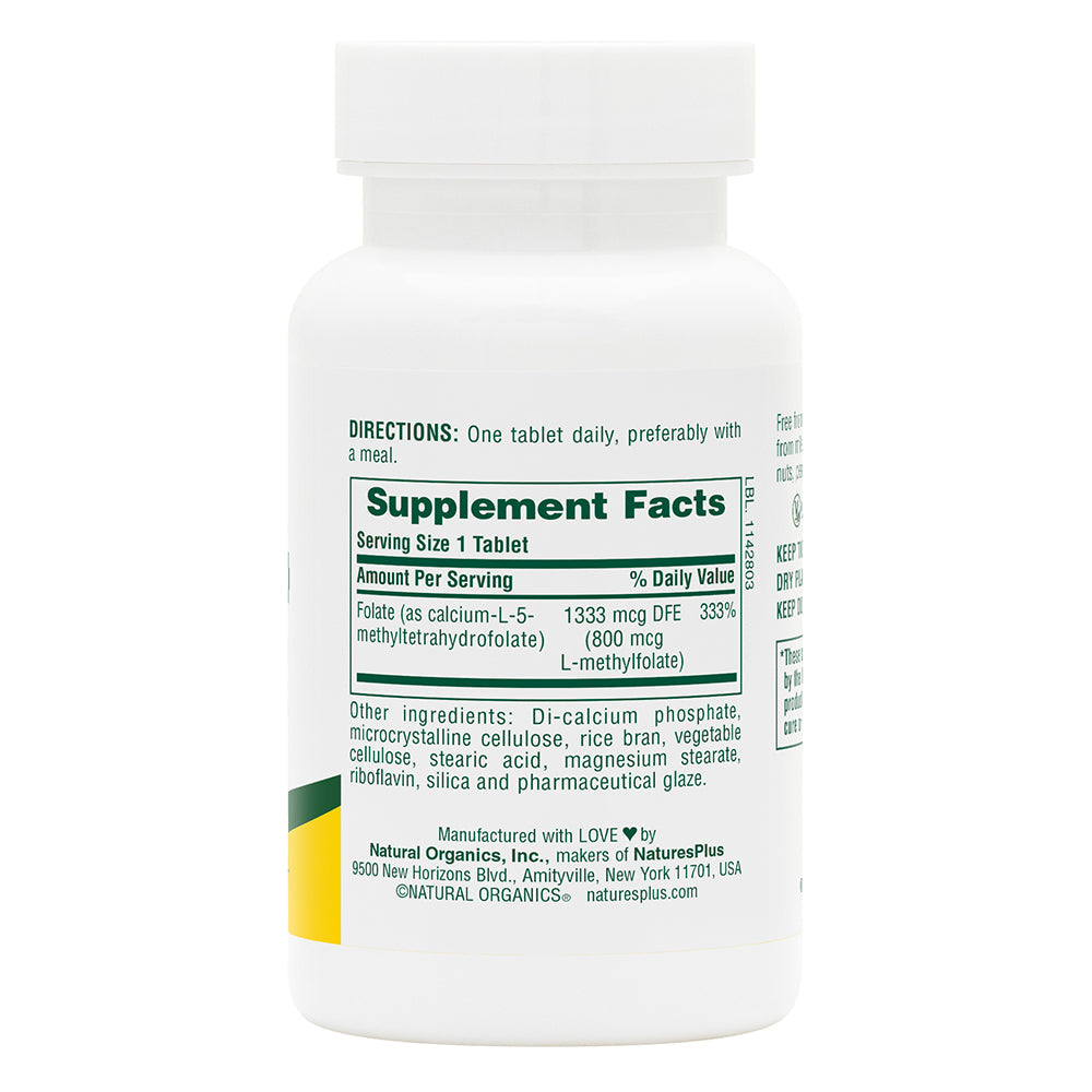 NaturesPlus, Folic Acid 800 mcg