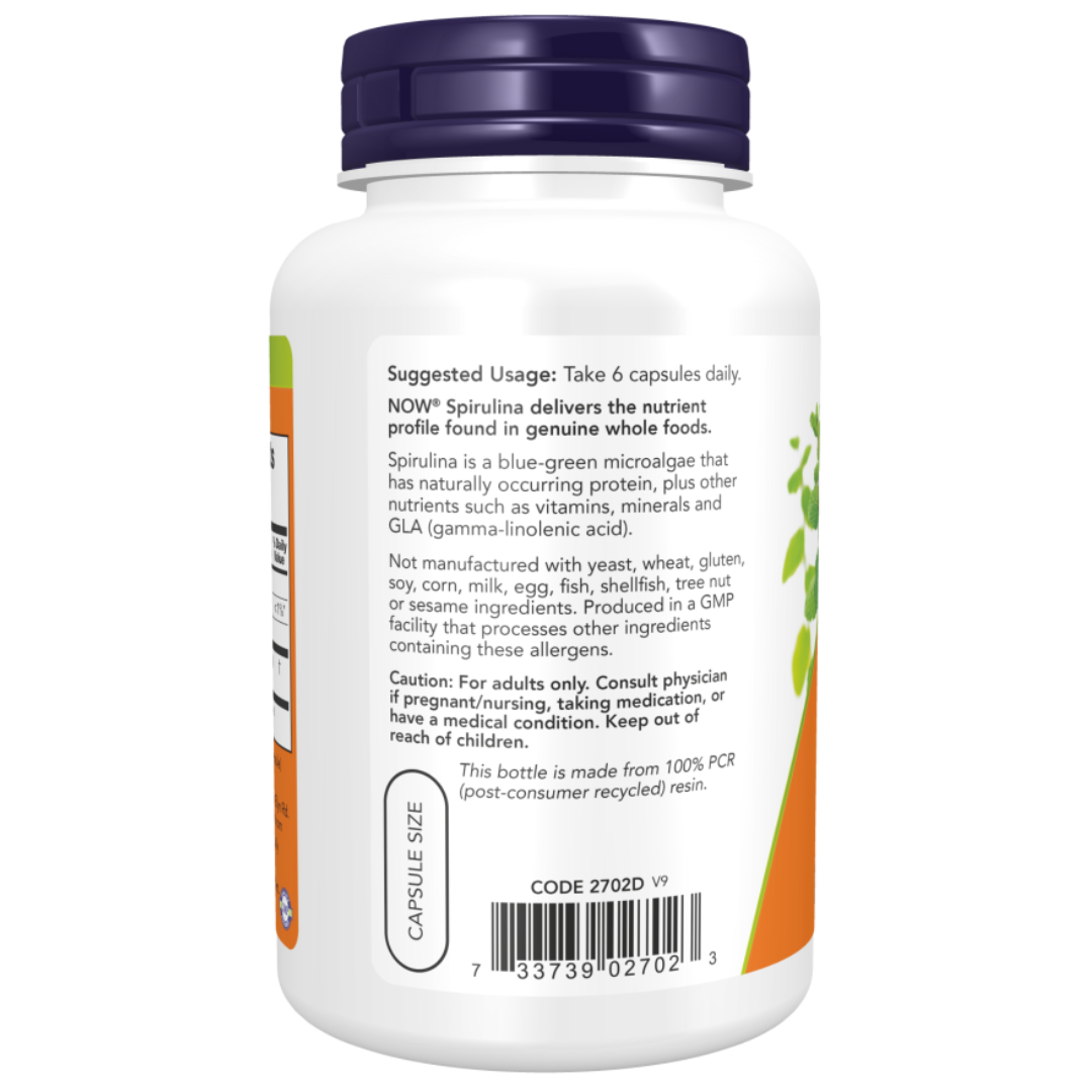 NOW, Spirulina 500 mg