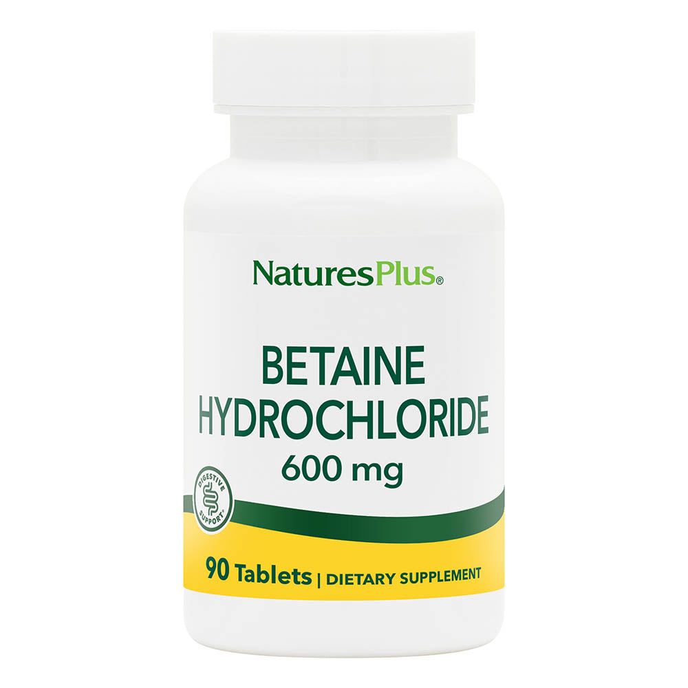 NaturesPlus, Betaine Hydrochloride 600 mg