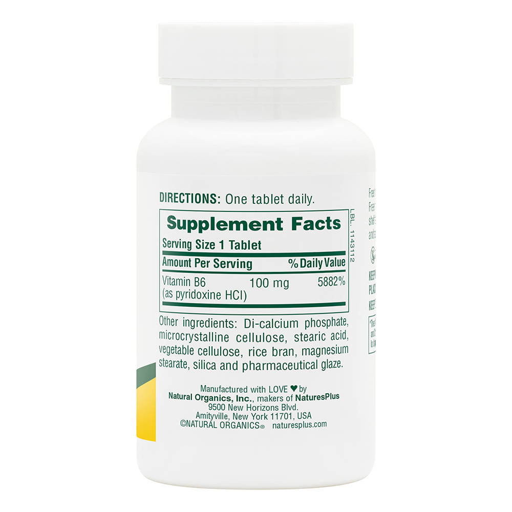 NaturesPlus, Vitamin B6 100 mg