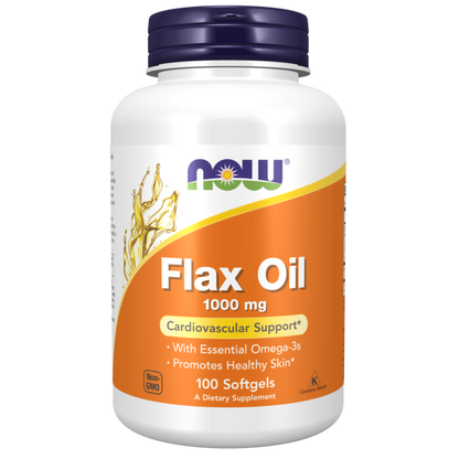 NOW, Flax Oil 1000 mg