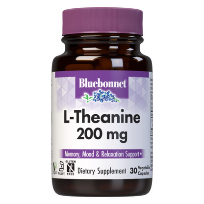 Bluebonnet, L-Theanine 200 mg