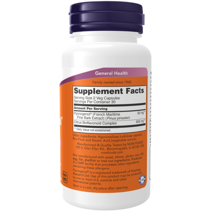 NOW, Pycnogenol, 30 mg