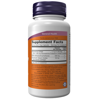 NOW, Glucosamine & MSM