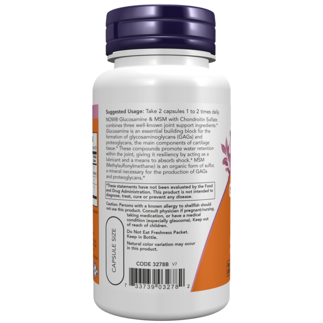 NOW, Glucosamine & MSM