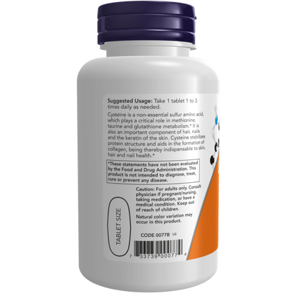 NOW, L-Cysteine 500 mg