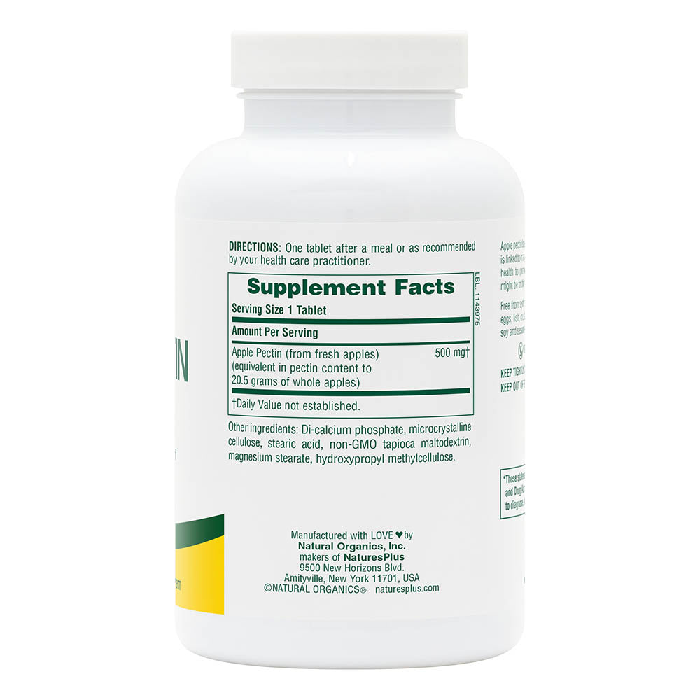 NaturesPlus, Apple Pectin 500 mg
