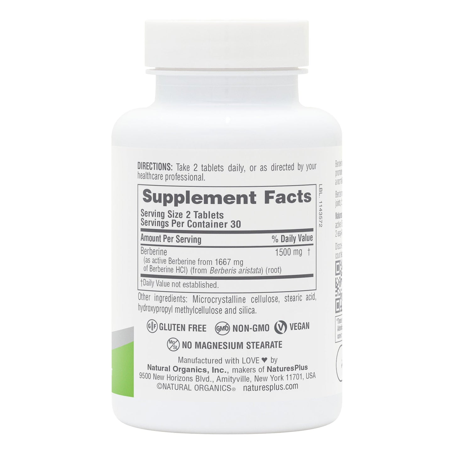 NaturesPlus, Berberine 1500