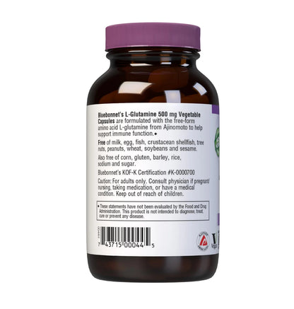 Bluebonnet, L-Glutamine 500 mg