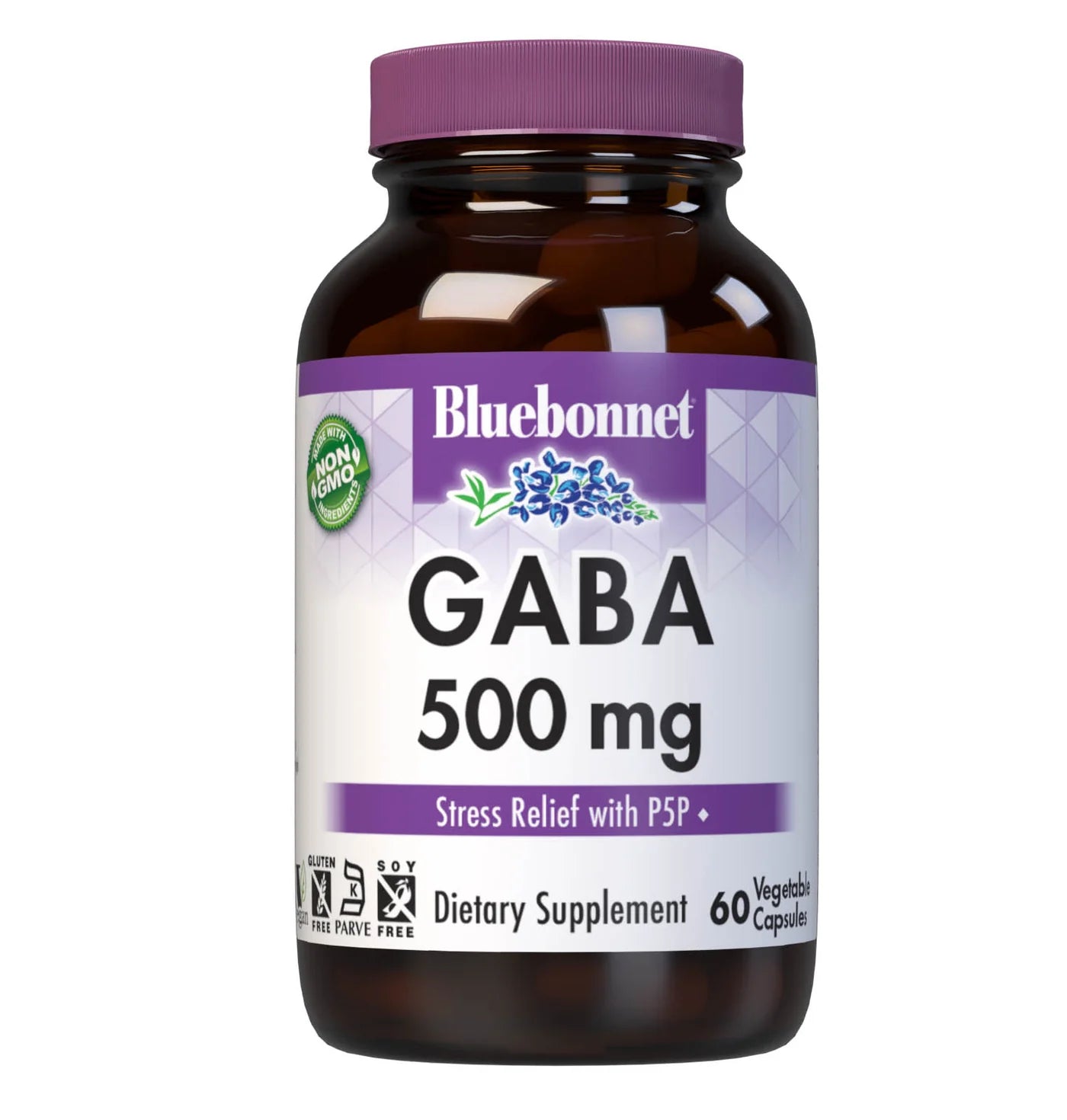 Bluebonnet, Gaba 500 mg