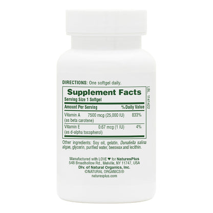 NaturesPlus, Beta Carotene 25,000 IU