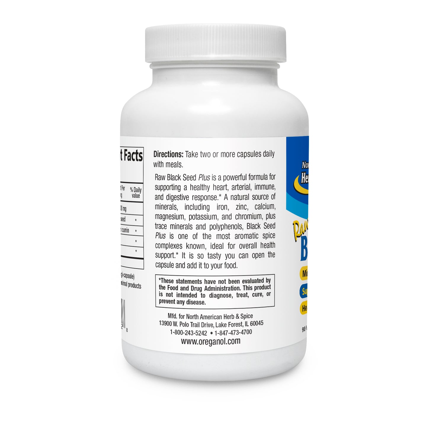 North American Herb& Spice, Raw Black Seed Plus